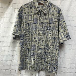 Tori Richard Honolulu Cotton Lawn paisley print button up XL shirt